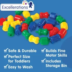 Excellerations® Fun Pop Linking Beads - 28 Pieces