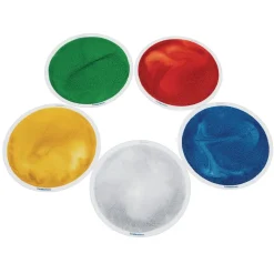 Excellerations® Glitter Circle Liquid Tiles - Set of 5