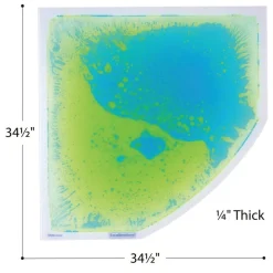 Excellerations® Glow-in-the-Dark Liquid Sensory Floor Tiles - Set of 4