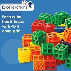 Excellerations® Grid Linking Cubes - 300 Pieces