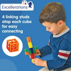 Excellerations® Grid Linking Cubes - 300 Pieces
