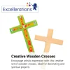 Excellerations® Hanging Wooden Crosses - Set of 12
