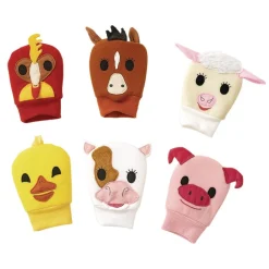 Excellerations® Happy Hands Farm Puppets - Set of 6
