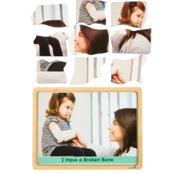 Excellerations® Healthy Kids Handle With Special Care - Set of 9 Wooden Puzzles