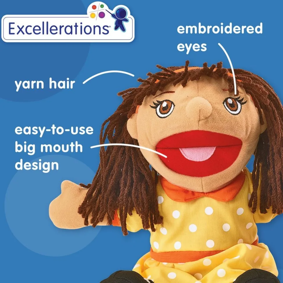 Excellerations® Hispanic Girl & Boy Puppet Pair
