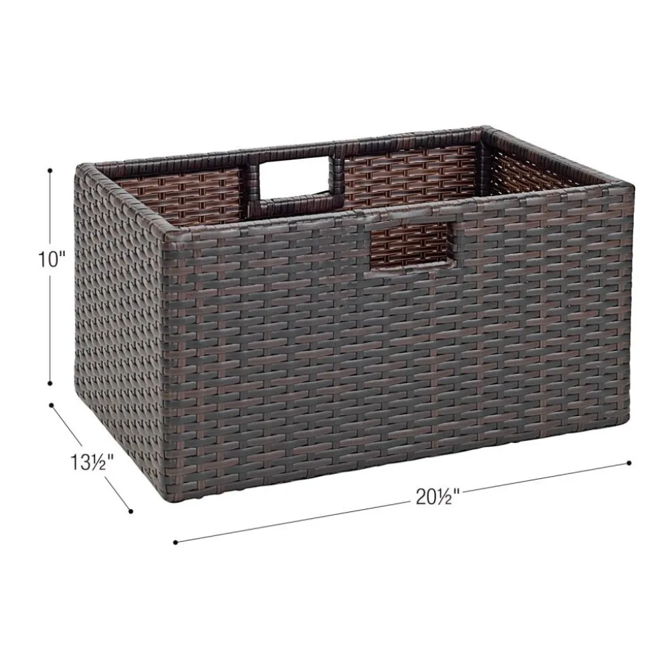 Excellerations® Indoor/Outdoor Wicker Basket - Large