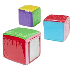 Excellerations® Infant Photo Cubes with Mirror - Set of 3