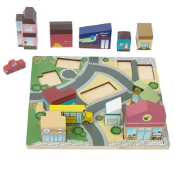 Excellerations® JourneyJunction™ Build & Block Logic Puzzle Rural