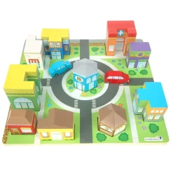 Excellerations® JourneyJunction™ Build & Block Logic Puzzle Town