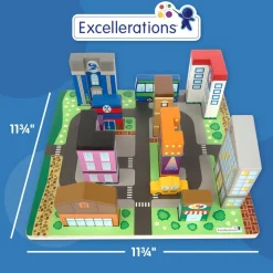 Excellerations® JourneyJunction™ Build & Block Logic Puzzle City