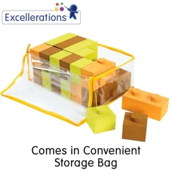 Excellerations® Jumbo Interlocking Blocks - 22 pcs
