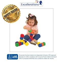 Excellerations® Jumbo Linking Cubes - Set of 24