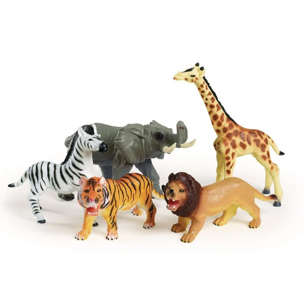 Excellerations® Jumbo Soft Jungle Animals - Set of 5