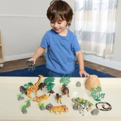 Excellerations® Jungle Animal Bucket - Set of 31 Pieces