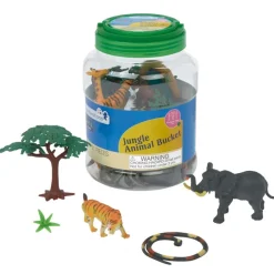 Excellerations® Jungle Animal Bucket - Set of 31 Pieces