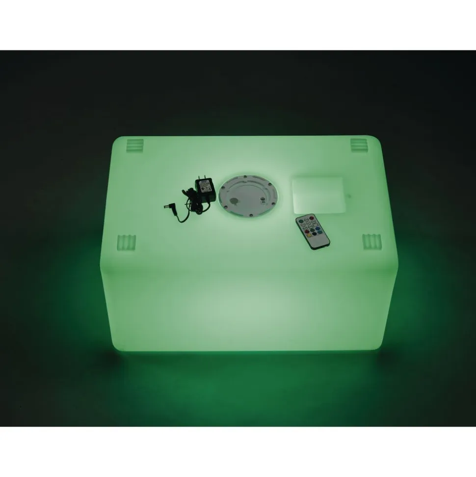 Excellerations® LED Glowing Rechargeable Mood Light Table/Chair w/Remote