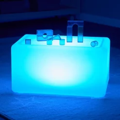 Excellerations® LED Glowing Rechargeable Mood Light Table/Chair w/Remote