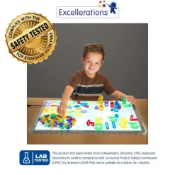 Excellerations® Light Table Math Bin - 296 Pieces