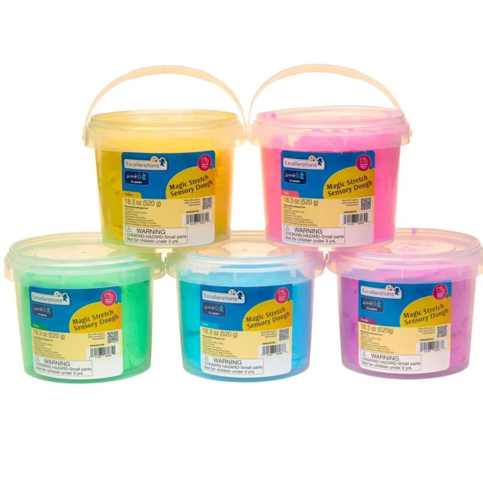 Excellerations® Magic Stretch™ Sensory Dough 5 Pack Kit