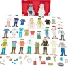 Excellerations® Magnetic Career Dressing Dolls - 93 Pieces