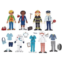 Excellerations® Magnetic Career Dressing Dolls - 93 Pieces