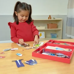Excellerations® Magnetic Career Dressing Dolls - 93 Pieces
