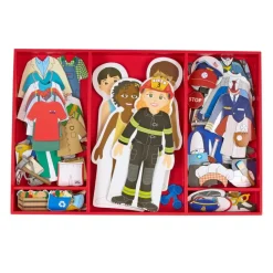 Excellerations® Magnetic Career Dressing Dolls - 93 Pieces