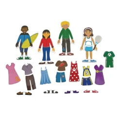 Excellerations® Magnetic Dressing Dolls - 80 Pieces