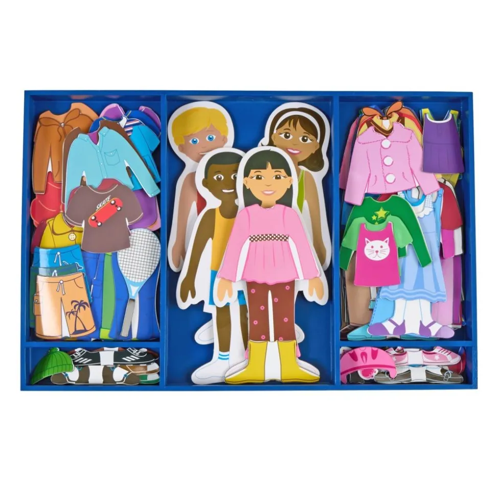 Excellerations® Magnetic Dressing Dolls - 80 Pieces
