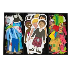 Excellerations® Magnetic Multicultural Dressing Dolls
