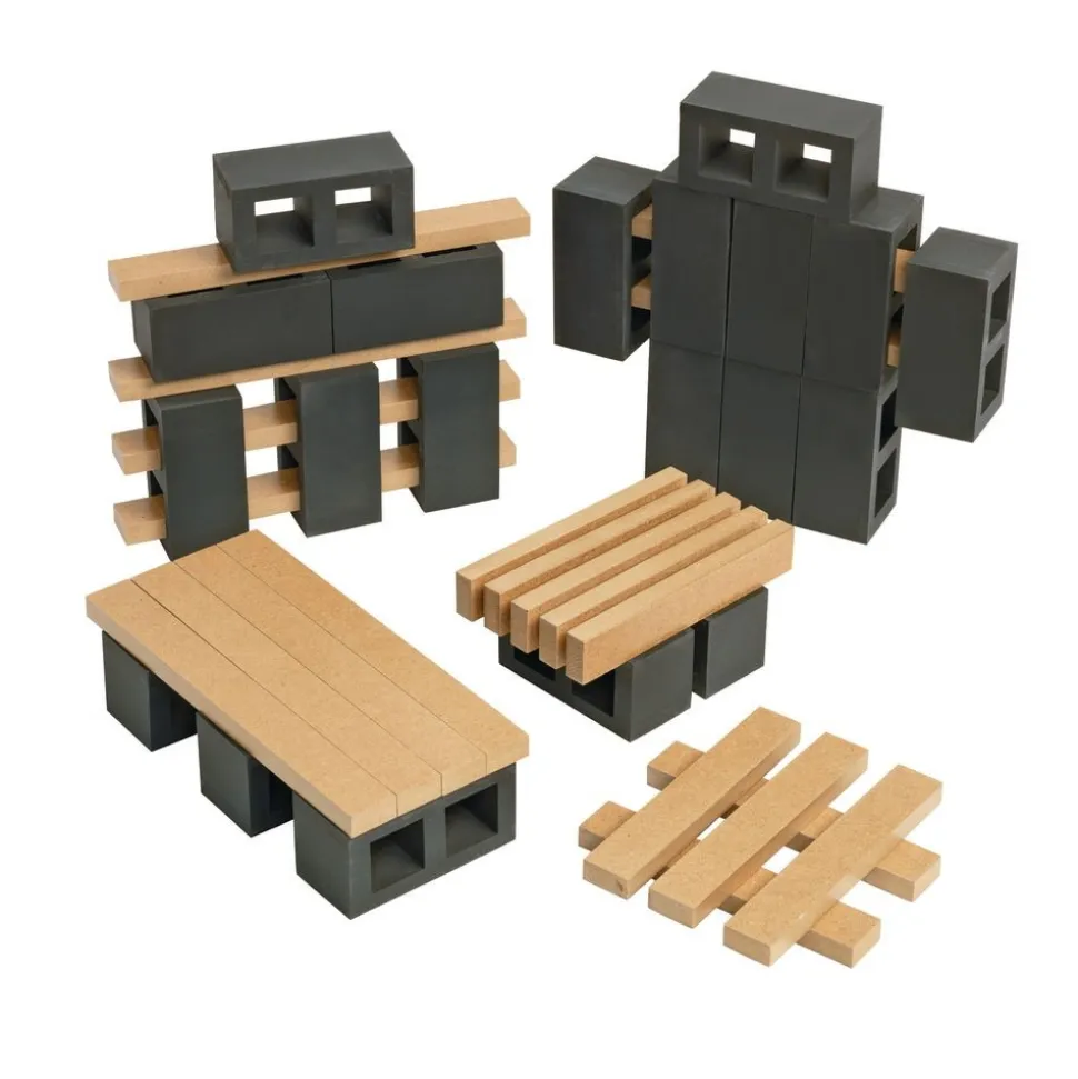 Excellerations® Mini Blocks and Planks Tabletop Building Set - 40 pieces
