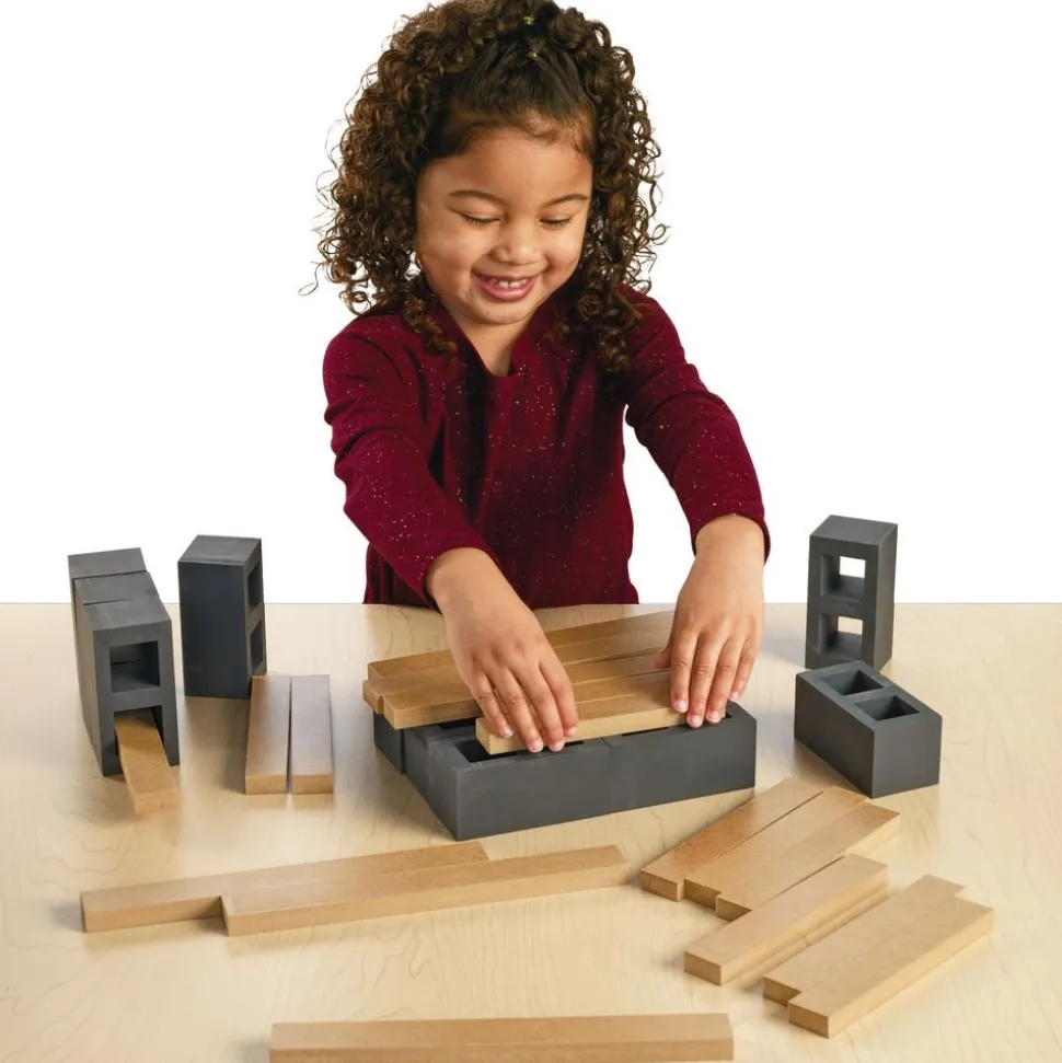 Excellerations® Mini Blocks and Planks Tabletop Building Set - 40 pieces