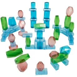 Excellerations® Mini Ice Blocks & Stacking Gems - Set of 66, 10 cards
