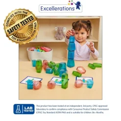Excellerations® Mini Stacking Gems - Set of 30