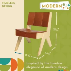 Excellerations® Natural Plywood Lounge Chair