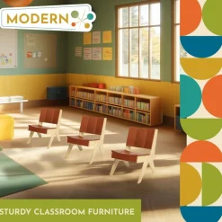 Excellerations® Natural Plywood Lounge Chair