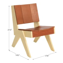 Excellerations® Natural Plywood Lounge Chair
