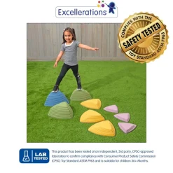 Excellerations® Natural River Stones - Set of 9