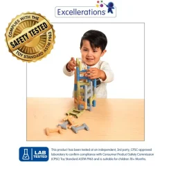 Excellerations® Natural Tones Tower Building Set - 40 Pieces