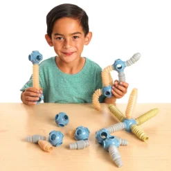 Excellerations® Natural Tones Stretchy Tubes & Connectors - 55 Pieces
