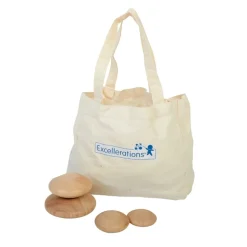 Excellerations® Natural Wood Stacking Stones Set of 20