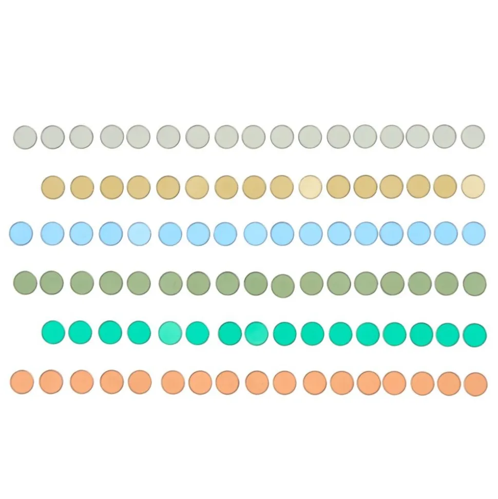 Excellerations® NatureForce™ Translucent Metal Edged Chips for Magnets - 100 Pieces