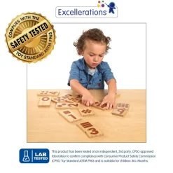 Excellerations® Number Puzzle Blocks - Natural