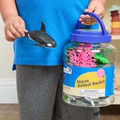 Excellerations® Ocean Animal Bucket - Set of 33 Pieces