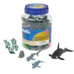 Excellerations® Ocean Animal Bucket - Set of 33 Pieces