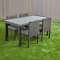 Excellerations® Outdoor Dining Set - 4 Chairs & 1 Table 21