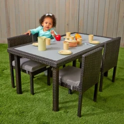 Excellerations® Outdoor Dining Set - 4 Chairs & 1 Table 21