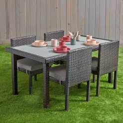 Excellerations® Outdoor Dining Set - 4 Chairs & 1 Table 21