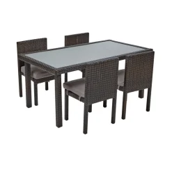 Excellerations® Outdoor Dining Set - 4 Chairs & 1 Table 21