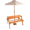 Excellerations® Outdoor Picnic Table with Umbrella - Large